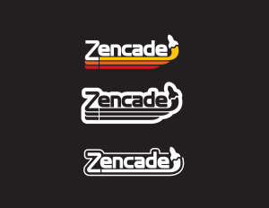 The three versions of the Zencade logo.